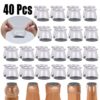 BUMACO 40Pcs Chair Leg Floor Protectors Silicone Covers to Protect Floors