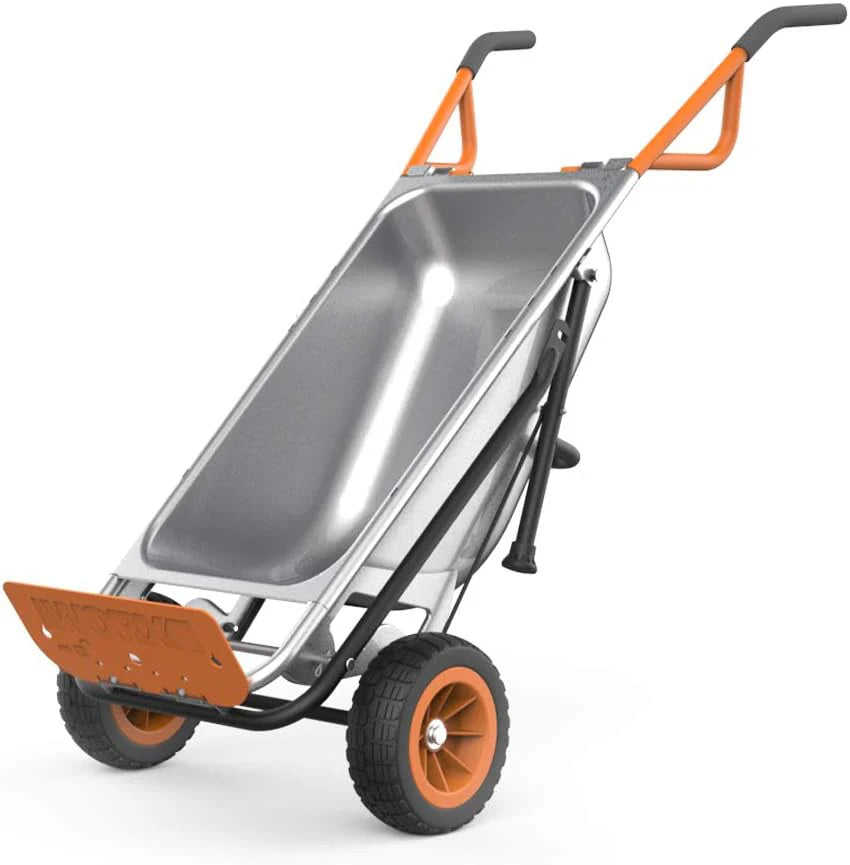 033d8ccb492ac8a6efef61aa529786354437b98884e171c26e11be043abfe929 Multi-functional two-wheel garden carts, trolleys and push carts, equipped with flat-bottom tires, available in colors of orange, black and...