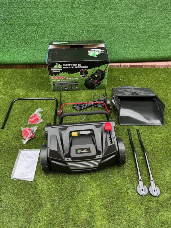 Artificial Turf Broom Yard Power Brush with Collection Box #Sweepy Box