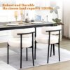 DYHOME White Dining Chairs Set of 4, Mid-Century Modern Dining Chairs, Kitchen Dining Room Chairs