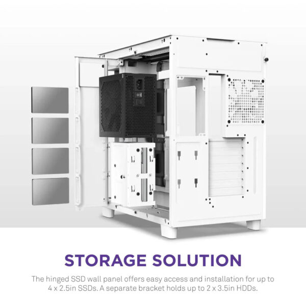 H9 Flow Dual-Chamber ATX Mid-Tower PC Gaming Case