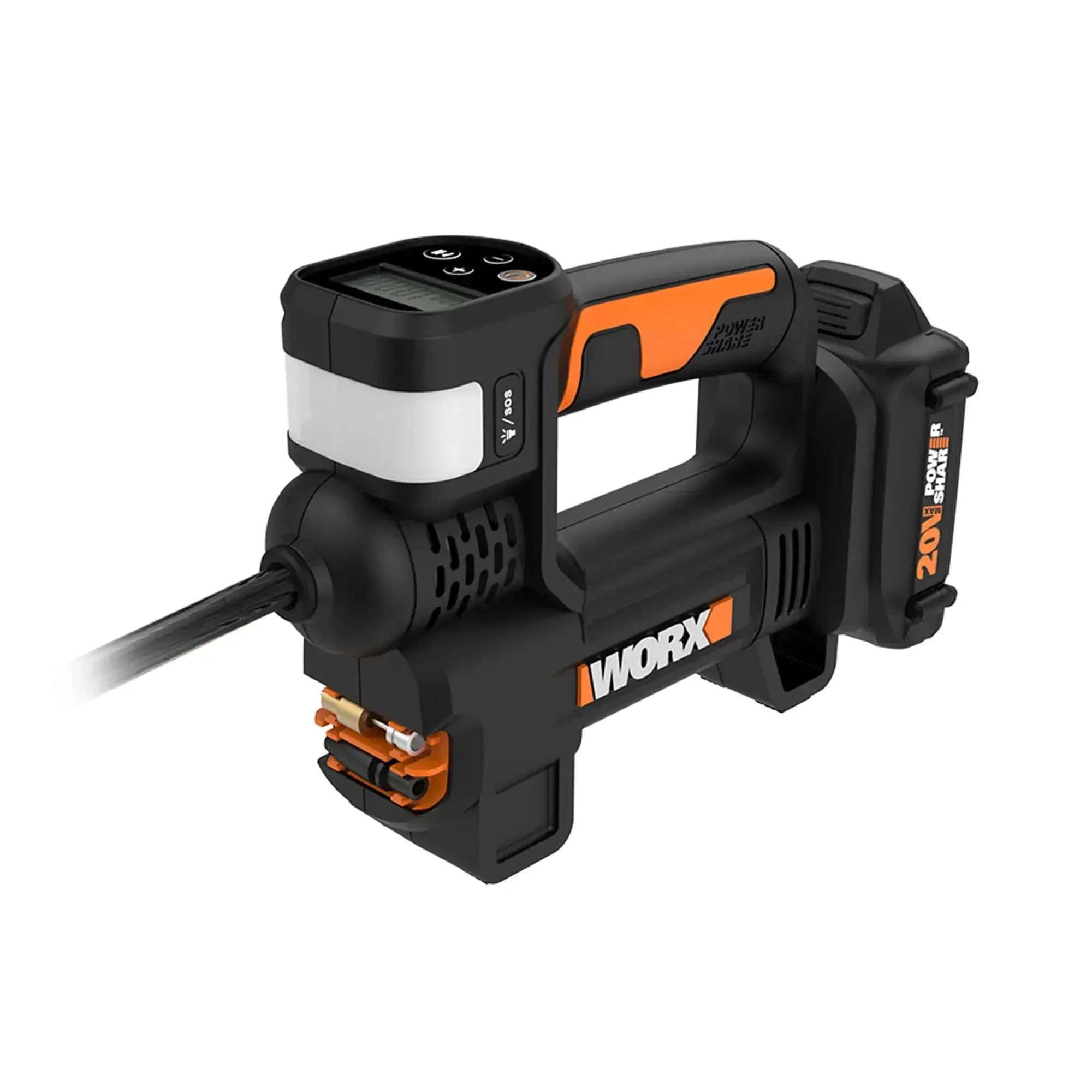 05ae6ce7cf7c96af0cc83755f281226913564626bbea5d926e336d1b7afd99e2 20V MAX Cordless Multi-Function Air Pump Inflator (1 x 2.0aH Battery and 1 x Charger Included) - Black