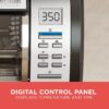 BLACK+DECKER SpaceMaker Under-Counter Toaster Oven, Digital Controls, Black/Stainless Steel, Fits 9 Pizza, TROS1000D