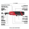 2567-22 M12 FUEL 12V Lithium-Ion Brushless Cordless High Speed 3/8 in. Ratchet Kit w/(2) Batteries, Charger and Bag