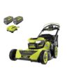 Ryobi 40V HP Brushless 21-in Self-Propelled AWD Lawn Mower Whisper Series Includes (2) 6.0Ah Batteries and Charger