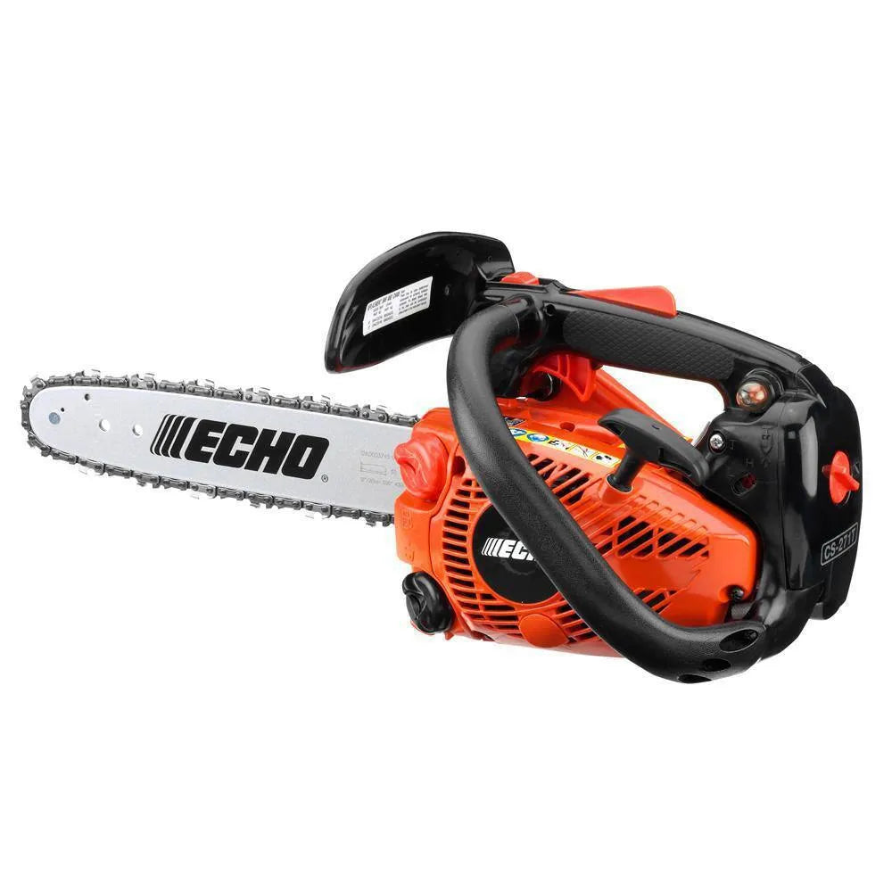 09be0aaaeae712db184c5dd518d7a2d5d471552e1f2a203a4f994e472027fd56 12 in. 26.9 cc Gas 2-Stroke Cycle Chainsaw with Top Handle
