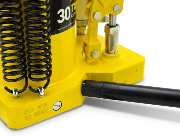 ESCO 30 Ton Pro Series Air Hydraulic Bottle Jack Heavy Duty Lifting for Automotive and Industrial Use