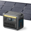 Portable Power Station, 1800W (2400W Peak) Solar Generator, 58 Minutes to Fully Charge, 1056wh LiFePO4 Battery,