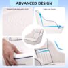 Pontoon Boat Seat, Captains Bucket Boat Seat, Back Folding Boat, Boat Cabin Seating White & Blue