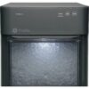 Countertop Nugget Ice Maker | Ice Machine with WiFi Connectivity | Smart Home Kitchen Essentials | Black Stainless