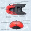 Inflatable Boat | Yacht Dinghy Tender Raft | Multi Person Fishing Boat | Aluminum Floor Oars | Fishing Rod Holders | Heavy-Duty PVC | 2024 Model |