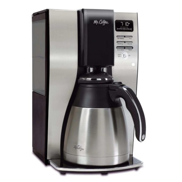 Mr. Coffee 10-Cup Programmable Coffee Maker, Insulated Thermal Carafe