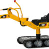 The building vehicle riding toy with a traction pedal and a 360-degree metal excavator is suitable for children over 3 years old.