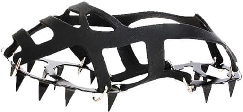 18 Teeth Anti-Slip Ice Snow Grips - Traction Cleats for Shoes & Boots, Durable Ice Grips for Winter Safety, Perfect for Hiking, Walking, and...