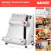 Commercial Pizza Dough Roller Sheeter, Max 16, Automatic 370W Electric Pizza Dough Roller, Stainless Steel, Suitable for Noodle, Pizza Bread and...