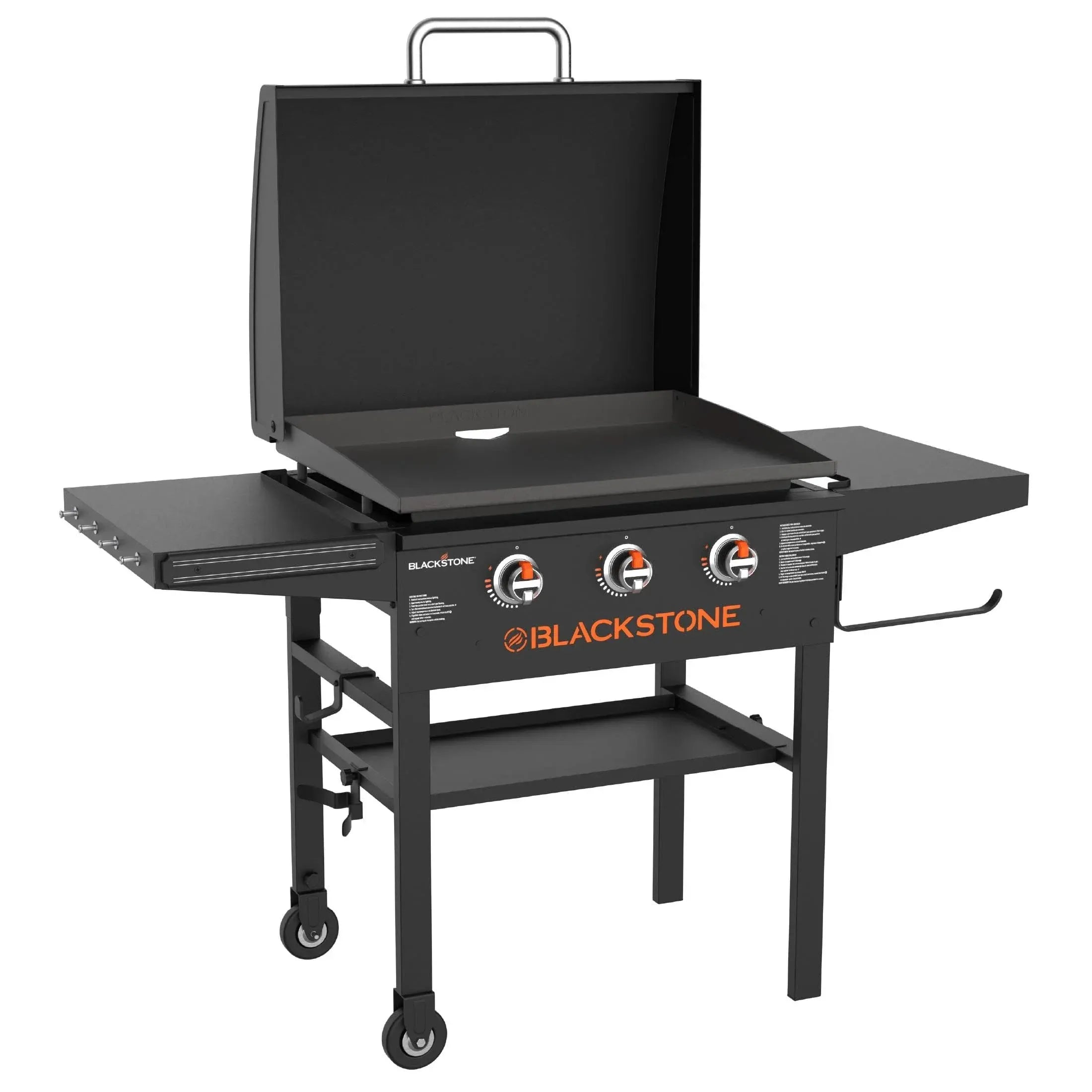 1d416bd43d3b73f657f32fde48d0ef6f1c4f1694e9bc8da8408b4055db7bb9d4-1 Blackstone 3-Burner 28" XL Griddle with Hood in Black