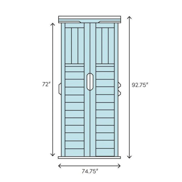 6 ft. 3 in. W x 5 ft. 6 in. D Resin Storage Shed