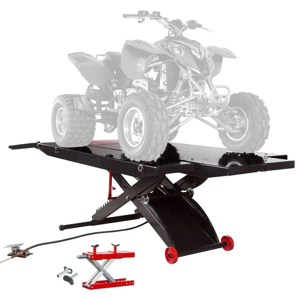 1ddb41a633d2e1d64a8a06bc5d856e2dd6c7b57233d0f659a51386416aa7d897 Black Widow BW-PROLIFT-HDXW-ATV ProLift ATV Lift Table and Center Jack
