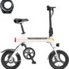 EB3 Electric Bike Adults 21mph, 500W Peak Motor, 270Wh Battery, Rear Suspension, 3 Levels Assist, 14" Folding Ebike for Adults and Teens, Complies...