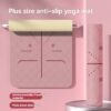 Foldable TPE Fitness Mat for Home Yoga Dance & Stretch Training