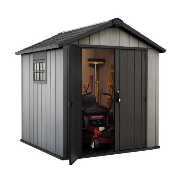 Oakland 7.5 ft. W x 7.5 ft. D Plastic Storage Shed
