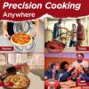 Electric Pizza Oven with Ceramic Stone, Viewing Window, Adjustable Heat Control, Timer and 1200W Baking Power, DIY Homemade Pizzeria, Large 12 Pie...