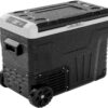 EUHOMY 12 Volt Refrigerator, 37QT(35L) Electric Cooler, Portable Freezer 12V/24V DC 110-240V AC, 12V Fridge -4 ~68 , 12V Cooler with Wheels & 2...
