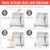 Commercial Pizza Dough Roller Sheeter, Max 16, Automatic 370W Electric Pizza Dough Roller, Stainless Steel, Suitable for Noodle, Pizza Bread and...