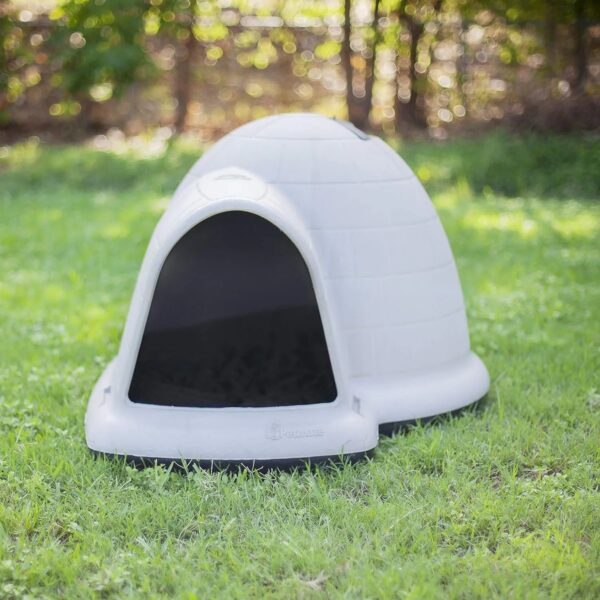 Petmate Indigo Dog House (Igloo Dog House, Made in USA with 90% Recycled Materials, All-Weather Protection Pet Shelter) for XL Dogs -90 to 125...