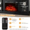 58" TV Console with 23" Fireplace Insert, Fireplace TV Stand for TVs up to 65 Inches, 1400W Electric Fireplace Heater