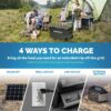 48 Qt. Portable 12v Electric Cooler with LG Compressor, Fridge and Freezer, Rugged Wheels, and Solar Power Input, Perfect Plug-In Cooler for...