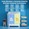 Auertech Portable Washing Machine, 28lbs Twin Tub Washer Mini Compact Laundry Machine