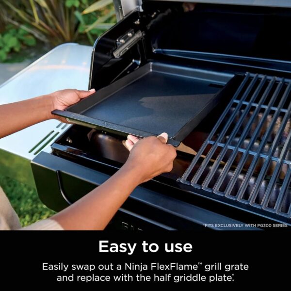 Ninja FlexFlame, Grill and Smoker, Electric and Propane Grill, Roaster, BBQ Grill, 5-in-1 Cooking System, 3 Burner, Digital Control, Outdoor...