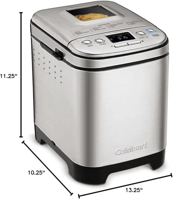 Cuisinart Bread Maker Machine, Compact and Automatic, Up to 2lb Loaves