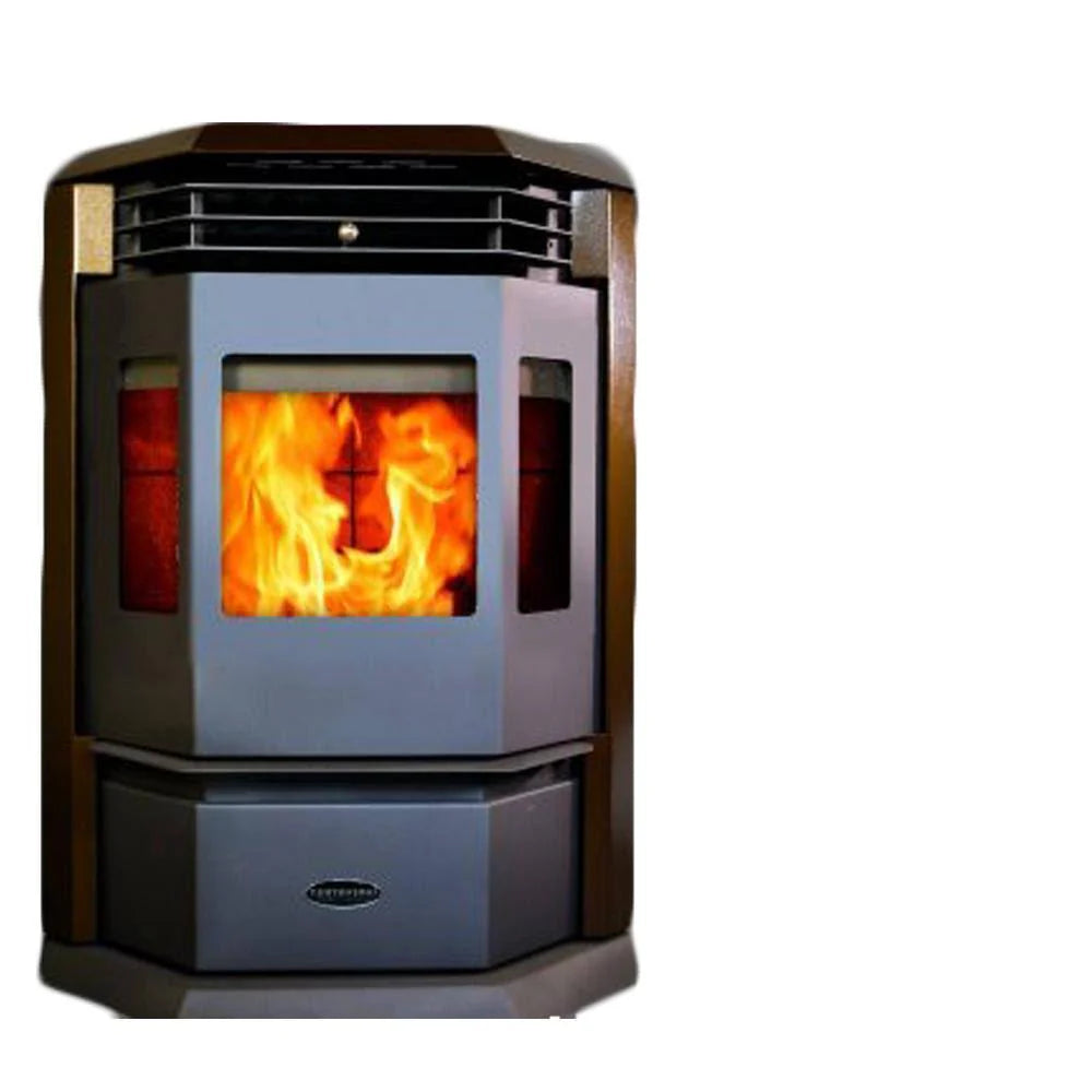 2d338fcfdc0e6df573e1f2742c60355434b181165cabb1297957d7e456a63fb5 2,800 Sq. ft. EPA Certified Pellet Stove with 55 . Hopper and Auto Ignition in Brown