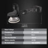 18V Cordless Car Polisher, 15mm Orbit 2000-4800 OPM Portable Buffer Polisher with 7 Variable Speed 2Pcs 4.0Ah Battery, 6 Sponge Pads,2 Wool Pad,...