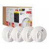 Pack Hardwired Smoke Alarm with Ionization Sensor, 120V AC, 9V Battery Backup