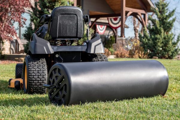 Agri-Fab 45-0604 18" x 48" Tow Behind Poly Lawn Roller 550 lbs Weight with Water, Poly Drum and Steel Frame, with Plug. Designed for Lawn and...