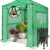 EAGLE PEAK 8x6 Portable, Heavy-Duty, Walk-in Pop-up Greenhouse, Indoor Outdoor Gardening Green House