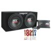 12 1200W Dual Car Subwoofer Package with Amplifier & Installation Kit