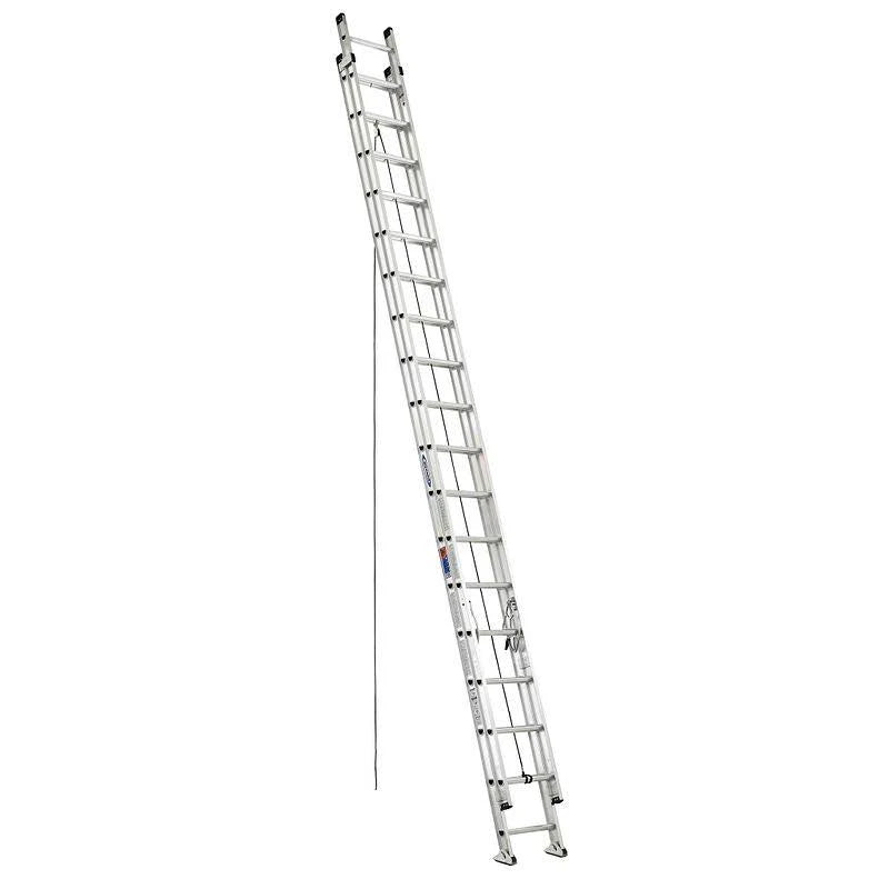 38a2510547e7b039aff2dcf975f2d982585e08e646e3d34549e65d79a2f3a33b Werner D1536 2 Aluminum Extension Ladder 36 ft, 300 lb Capacity, Heavy Duty I Beam Rails