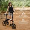 EB3 Electric Bike Adults 21mph, 500W Peak Motor, 270Wh Battery, Rear Suspension, 3 Levels Assist, 14" Folding Ebike for Adults and Teens, Complies...