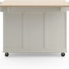 Homestyles Dolly Madison Mobile Kitchen Island Cart, Drop Leaf Breakfast Bar