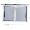 Concession Window 36W x 36H Aluminum Alloy Food Truck Service Window with Sliding Screens & Awning Door, Hydraulic Lift, Locking Mechanism,...
