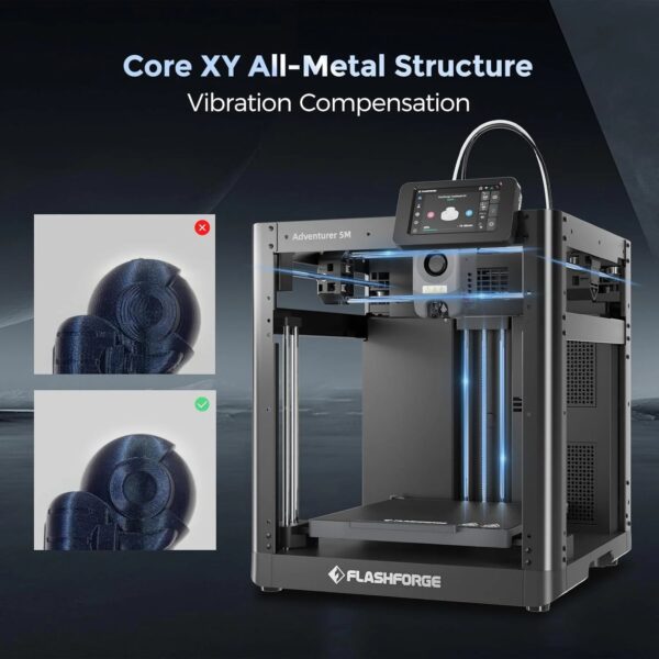 Adventurer 5M 3D Printer with Auto Leveling & High Speed