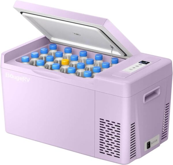 12 Volt Refrigerator 12V Car Fridge 23 Quart Portable Freezer Compressor Cooler 12/24V DC 110~240 Volt AC for Truck Van RV Camper SUV Travel...
