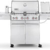 Weber 7170001 Summit S-470 4-Burner Liquid Propane Grill, Stainless Steel 580-Square Inch