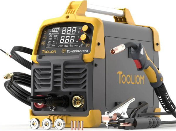 Aluminum alloy MIG welding machine, with pulse function, output power 250A, voltage 110V/220V, supports dual voltage mode, a multi-functional...
