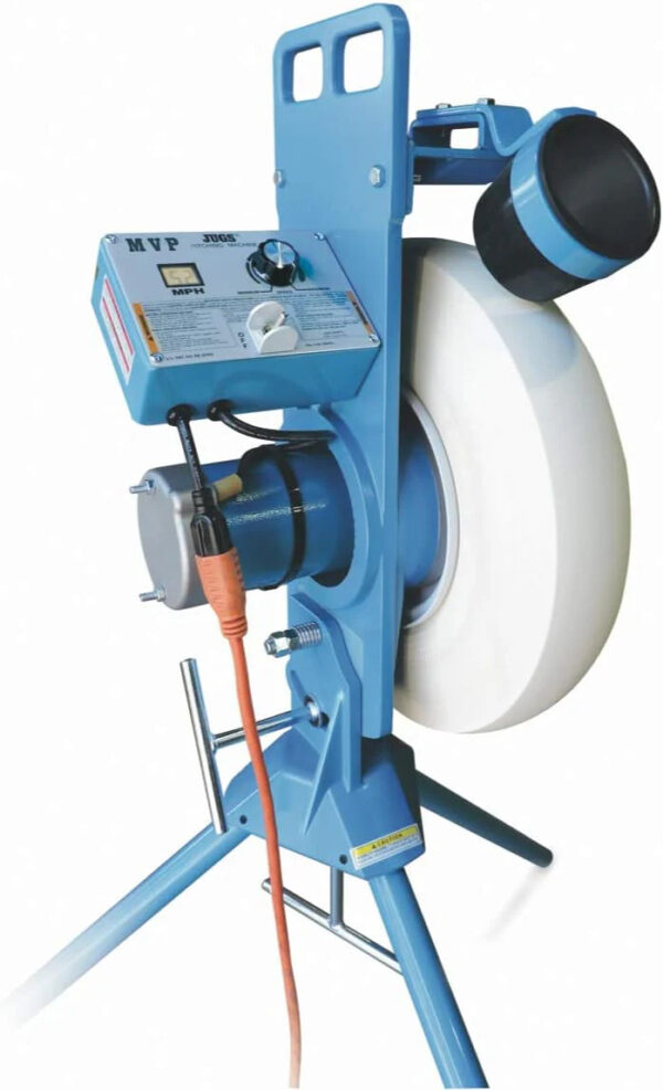 Combo Pitching Machine Adjustable Up to 60 MPH, for Baseball & Softball, Ideal for Pitching-Machine Leagues