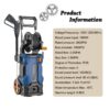 3800PSI 2.8GPM Electric Pressure Washer High Power Cleaner,Water Sprayer Machine